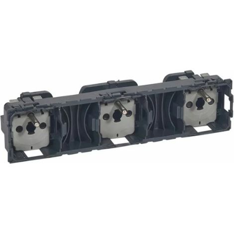 Legrand 067123 - Céliane pre-wired power socket - 3 x 2P+E (Mechanism only)