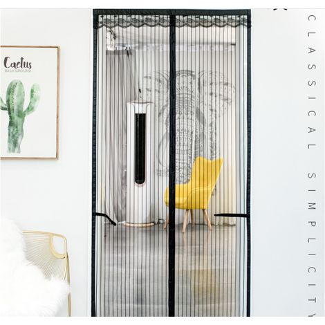 Moustiquaire Magnetique Porte - 120 x 220 cm - Fermeture Automatique - Pour Balcon Porte-Fenetre Sous-Sol - 1 Piece (1/5)