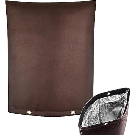 Housse d'isolation anti-refoulement pour protection contre le gel hivernal, pour tuyau d'extérieur/vanne à refoulement d'irrigation/vanne d'arrosage, 40 x 50 cm (l x H) (1/5)