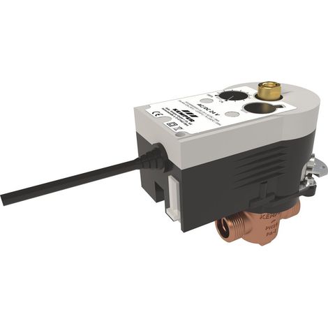 Kemper KHS VAV Vollstrom-Absperrventil mit Stellantrieb 24V, Figur 686 00, DN 15, 6860001500