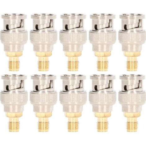 Kit de conversión de instrumentos, 10 piezas, adaptador coaxial RF, conector SMA hembra a BNC macho