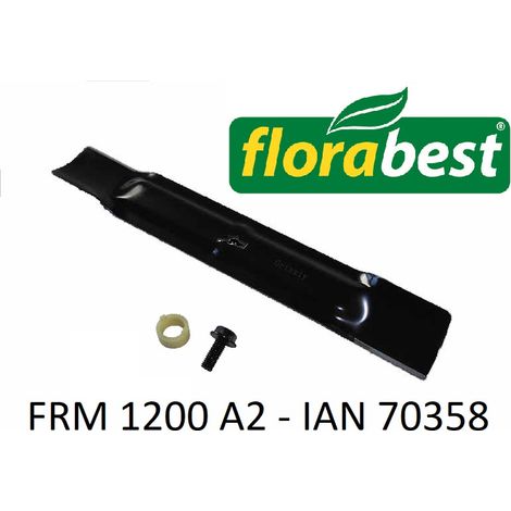 Florabest Ersatzmesser inkl. Messerschraube für Elektro Rasenmäher FRM 1200 A2 - IAN 70358