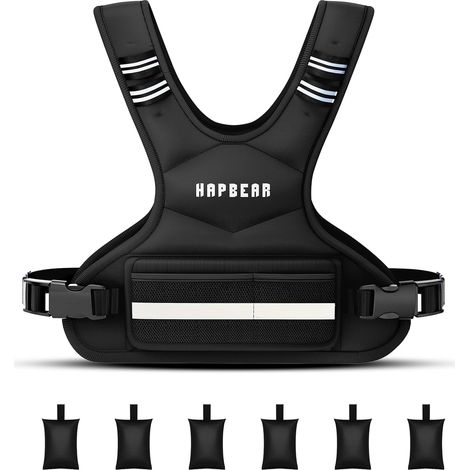 Gilet Lesté - Réglable de 1,8 à 4,5 kg, Gilets Lestés pour l'Entraînement à Domicile, la Course à Pied et la Musculation (1/5)