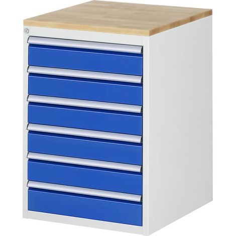 Armoire à tiroirs Rau hêtre-top et 6 x tiroirs L 6x120mm (1/5)