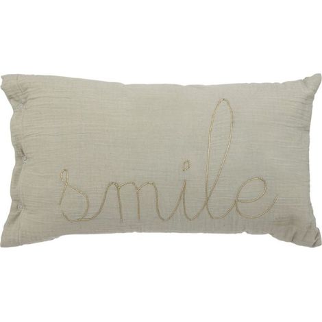 Coussin Déco Poétique 30x50cm Vert (1/2)