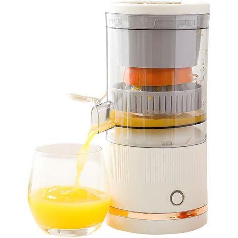 Extracteur de jus portable USB - Démarrage par simple pression - Convient à la maison, aux sorties et aux dortoirs scolaires - Blanc (1/5)