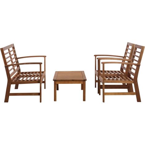Maison Exclusive - Garten-Lounge-Set 4-tlg. Massivholz Akazie