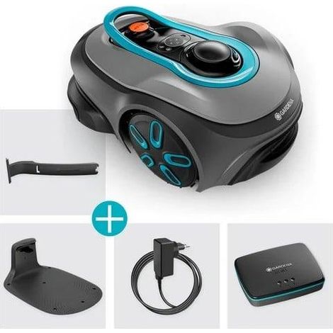 Gardena Smart SILENO Free robot cortacésped gris turquesa (1/3)
