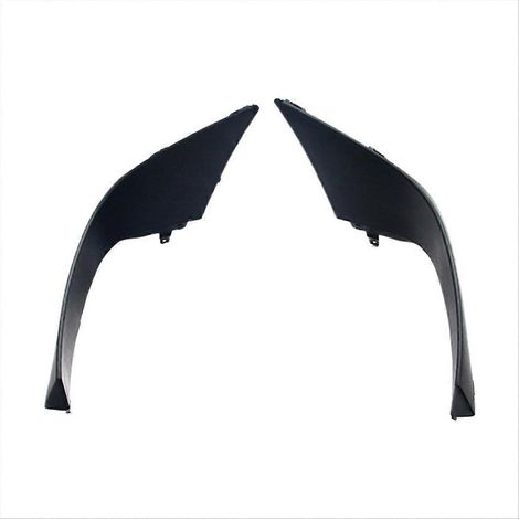 Paire de garnitures inférieures de bouclier avant pour Porsche 95B 2015-2018, moulures de protection noires, kit de 2 pièces, remplacement esthétique. (1/5)