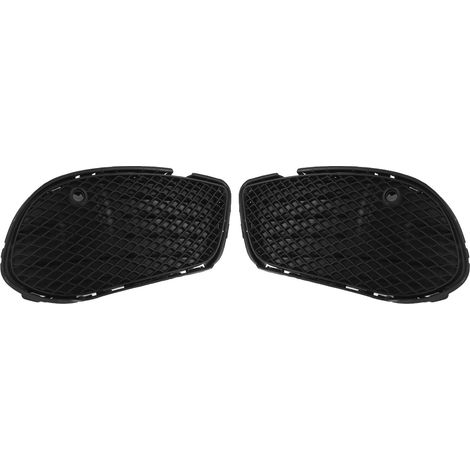 Ensemble de caches de grille antibrouillard inférieure de pare-chocs avant compatible avec Mercedes-Benz Classe C W205 C205 A205 AMG Line C43 (avant restylage, 2015-2018) (1/5)