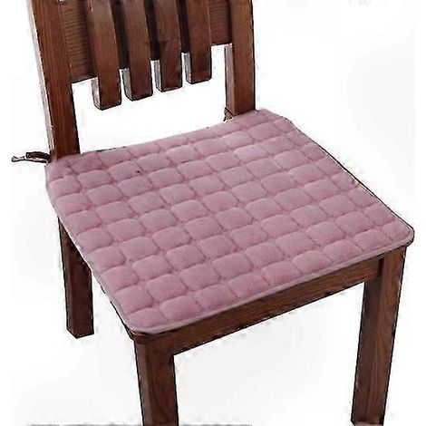 Coussin d'assise ergonomique pour chaise de bureau - sangles confortables, rose (1/5)