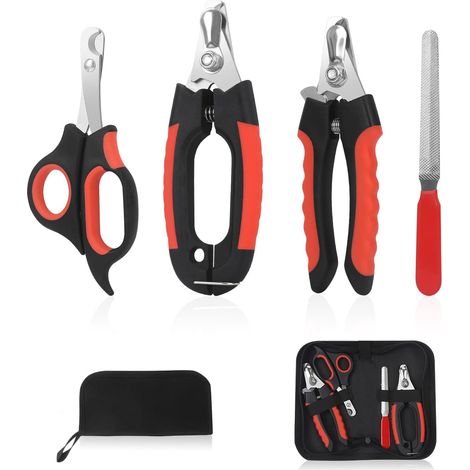 Filiyano – Kit de coupe-ongles pour chien, protection de sécurité rapide pour éviter de couper trop court, lames en acier inoxydable ultra-tranchantes (1/5)
