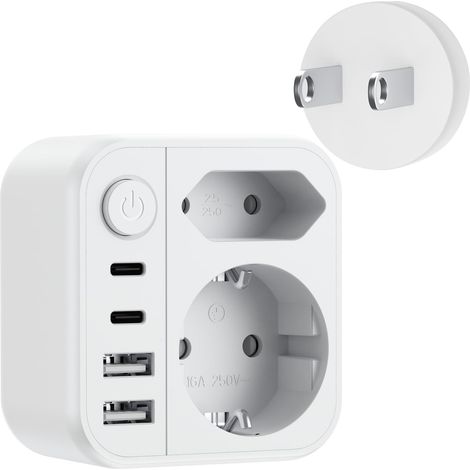 Adaptateur de Voyage Japon Type A pour États-Unis, Canada, Chine, Thaïlande, Mexique, Philippines (1/5)