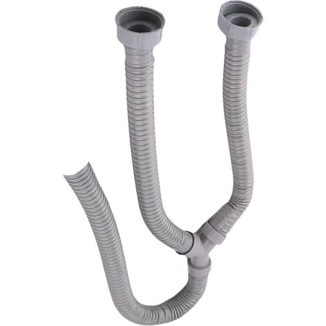 Tuyau d'évacuation en PVC en forme de Y de 1,07 m (3,5 pi), avec 2 anneaux étanches. (1/5)