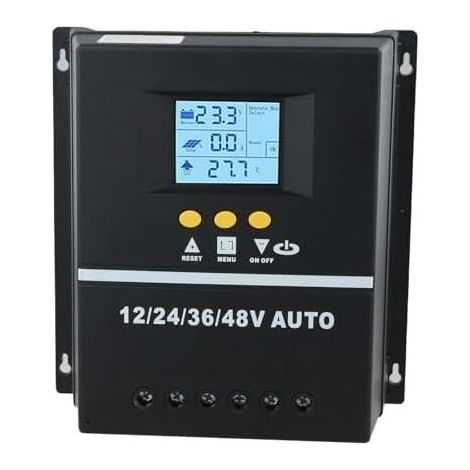Régulateur de charge solaire MPPT 150 A avec écran LCD pour systèmes de batteries 12 V/24 V/36 V/48 V, double ports USB et détection automatique de la tension pour une gestion efficace de l'énergie (1/4)