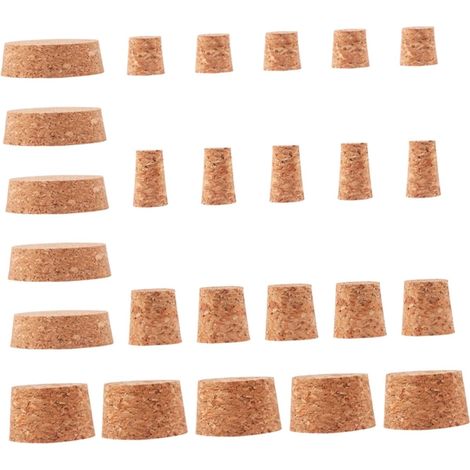 Lot de 50 bouchons liège bois marron, pour brassage maison (1/5)