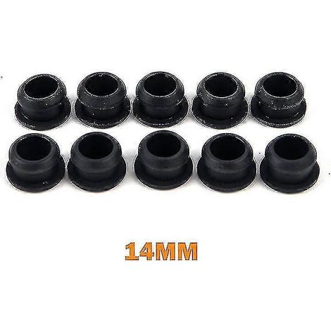 Lot de 10 bouchons en caoutchouc silicone à clipser pour trous de 2,5 à 14 mm, obturateurs d'extrémité Kb5,5 mm (1/5)