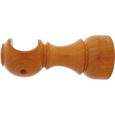 Soporte Madera Liso Abierto 28x128 mm. Teca