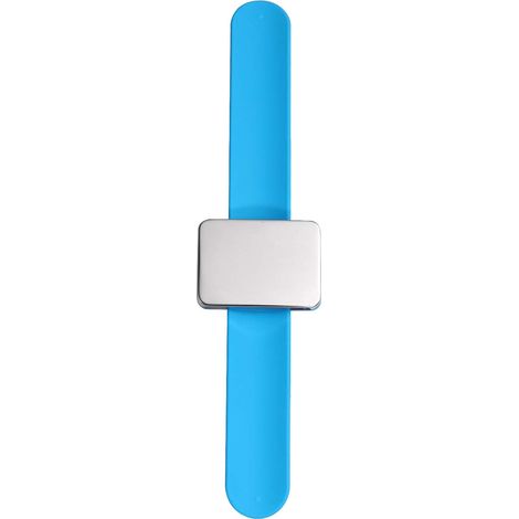 Angoily Bracelet Aimanté en Silicone Bleu pour Coiffeur, Porte-pinces à Cheveux, Confortable et Facile à Porter, Usage Quotidien (1/5)