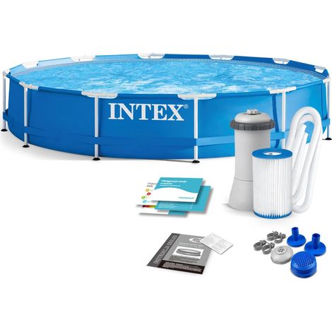 Piscina da giardino con cornice 366 x 76 cm 9in1 INTEX 28212