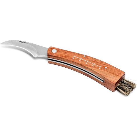 Coltello a fungo curvo con pulitore (1/3)