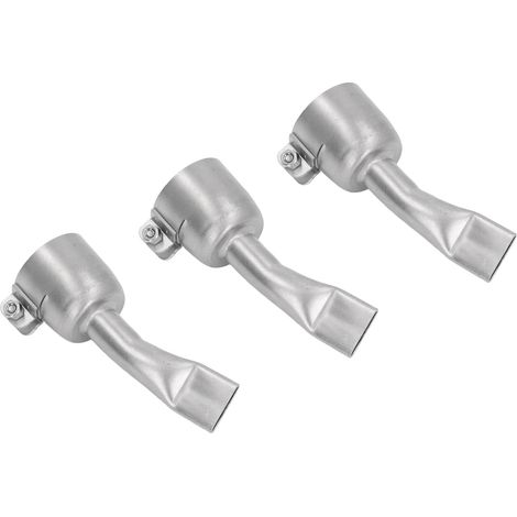 Lot de 3 buses de soudage plates de 20 mm de large, en acier inoxydable, PP et PVC, pour pistolet à air chaud (1/5)