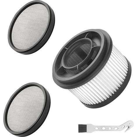 Set mit 4 HEPA-Vorfiltern für Dreame T10 / T20 / T30 Pro und Xiaomi G9 / G10 Staubsauger – Waschbare Ersatzteile – 3 HEPA-Filter – 1 Reinigungsbürste