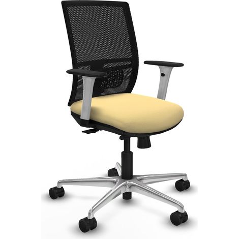 Chaise de bureau piqueras y crespo Yunquera blanc soutien lombaire (1/2)