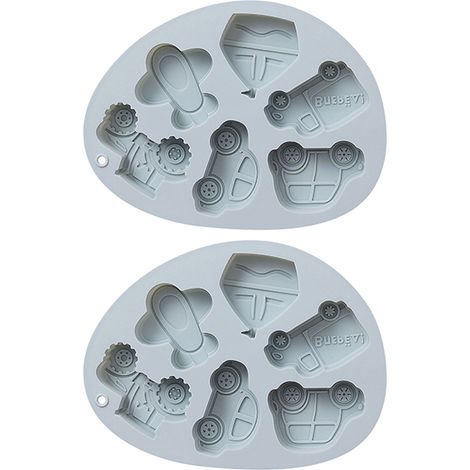 Moule En Silicone Pour Pâtisserie - 21 X 15,9 X 2 Cm - Pour Chocolat Bonbons Glace Et Gâteaux - Lot De 2 (1/5)