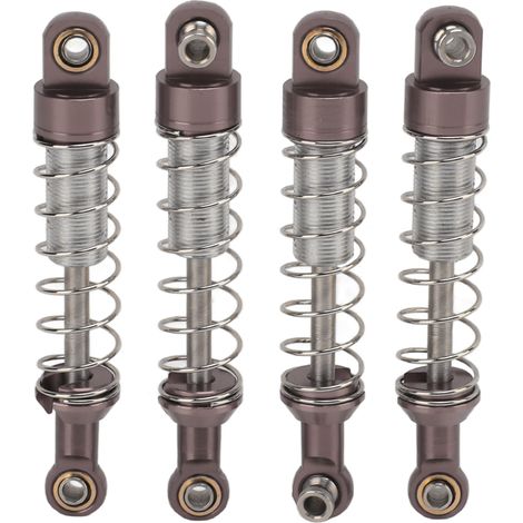 Kit d'amortisseurs universels en métal pour voiture RC WPL C14, avec support, couleur titane. Pièces de rechange pour voiture RC WPL C14. (1/5)
