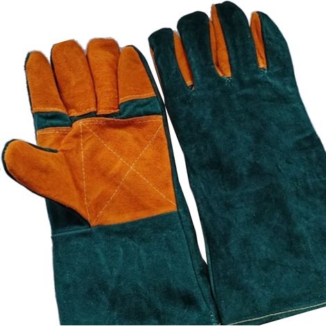 Gants de sécurité professionnels anti-morsures, longs, épais, à coutures serrées et souples, pour la manipulation et le dressage des animaux de compagnie, 35 cm / 13,77 pouces