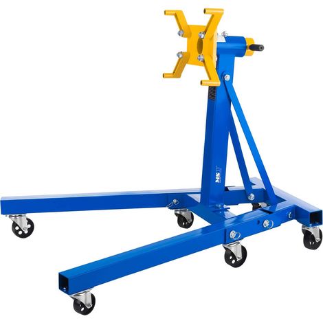 MSW – Support moteur 900 kg – Plaque d'admission 360° pivotante – Construction acier robuste – Pour ateliers et chantiers (1/4)