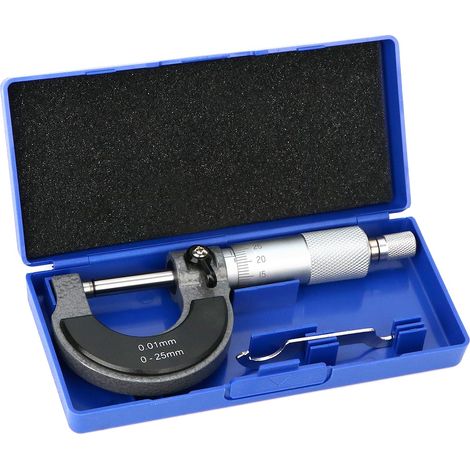 Micromètre extérieur, micromètre, mesure de haute précision 0-25 mm, résolution 0.01 mm (1/5)