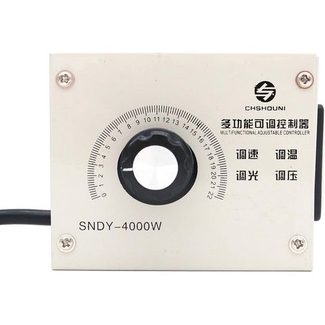 régulateur de tension variable compact vitesse de la lumière portable température tension variateur réglable (1/5)