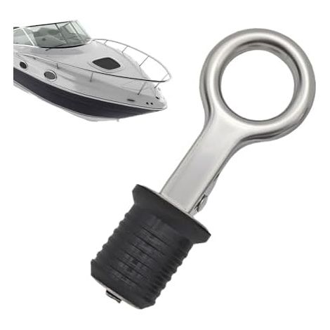 Bouchon de vidange pour bateau, remplacement de bouchon de vidange de plomberie Bouchon de vidange de bordé pour la pêche, le camping, les lacs, les kayaks, les pontons et les canoës (1/5)