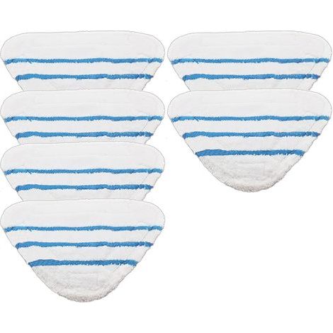 Pack of 6 washable pads for Beldray 5-in-1 and 9-in-1 steam cleaners. (1/5)
