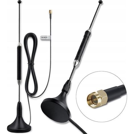 antenna 4g lte qoltec 5 dBi base magnetica 3m (1/3)