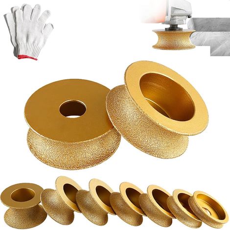Roue de rectification de diamant de bord, roue de diamant à main de profil, outil de coupe de disque WheelGrinder de coupe de diamant rond(25mm) (1/5)