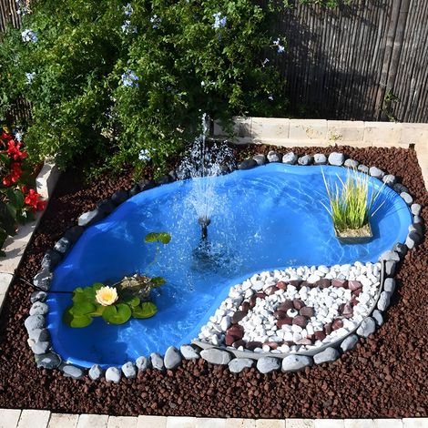 Laghetto da giardino nemi azzurro litri 270 da 180x100xh36 (1/6)