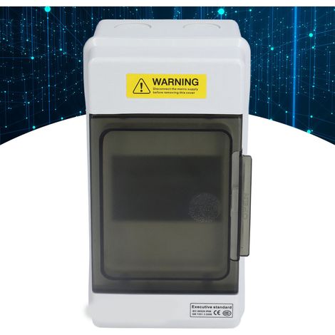Boîte de distribution étanche SGKJ 4 voies, boîtier de distribution extérieur étanche sur rail DIN 4 voies, disjoncteur IP66, boîte de jonction en plastique pour alimentation électrique MCB (1/5)