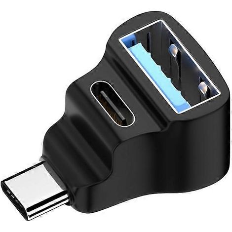 Adaptateur coudé à 90° USB-C mâle vers USB-C femelle 2.0, 20 Gbit/s (1/5)