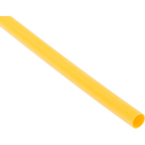 Gaine thermorétractable RS PRO, Dia. 3mm Jaune rétreint 3:1, 1.2m ( Prix pour 1 )