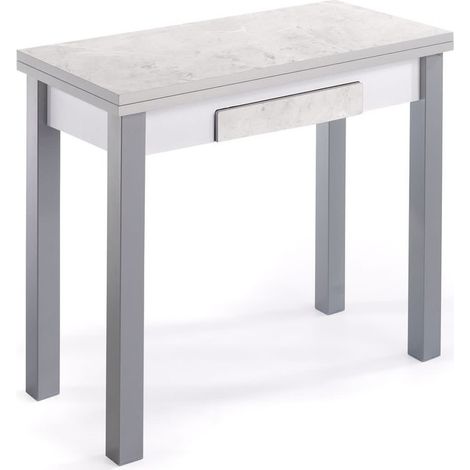 MESA DE COCINA - MODELO MODUO - MATERIAL MDF/MARBLE - MEDIDAS 80 X 40/80 X 76 CM (1/5)