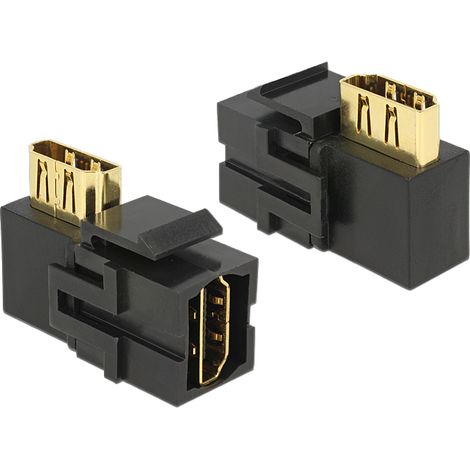 Delock Keystone Module HDMI female  HDMI female 90Â° angled black