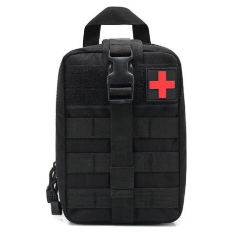 FENOPLASTICATrousse de secours médicale tactique imperméable – Sac de poche IFAK 25x15x11cm – Sangles durables et poches élastiques (1/5)