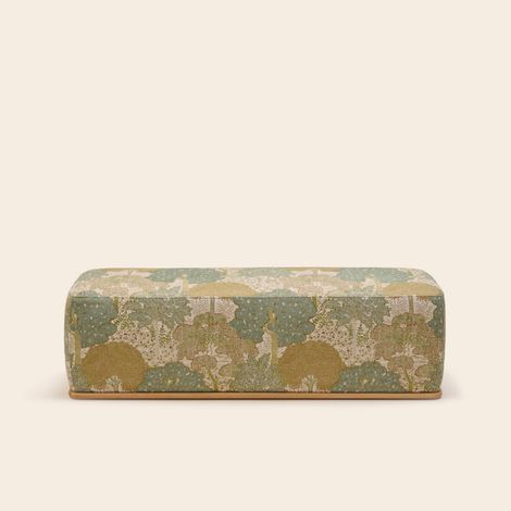 Banc en Bois et jacquard Alisia ARNEL