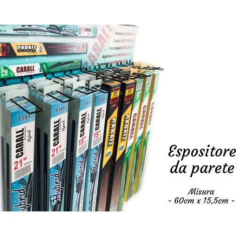 Espositore Da Parete Muro Per Spazzole Tergicristallo Auto Con Totale 9 Ganci (1/3)