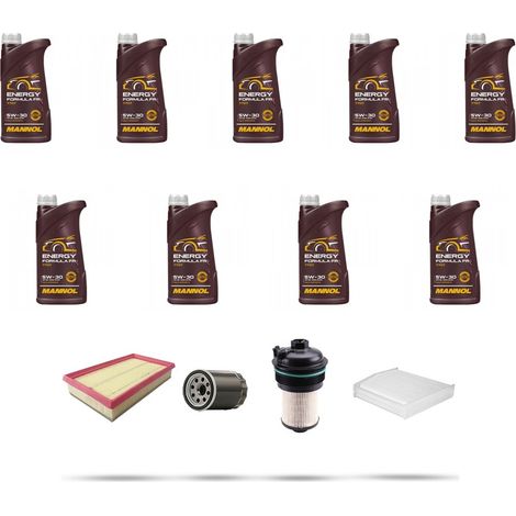 Kit tagliando 4 FILTRI e 9L OLIO compatibile con Ford Transit Custom 2.0 EcoBlue mHEV 96kw dal 2019 (1/5)