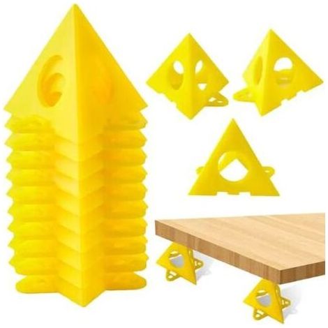 ALLIANDISEnsemble de supports pyramidaux 20 pièces Supports triangulaires, outil de peinture, tampons de peinture Triangle, pieds pour le travail du bois, accessoires de charpentier (1/5)