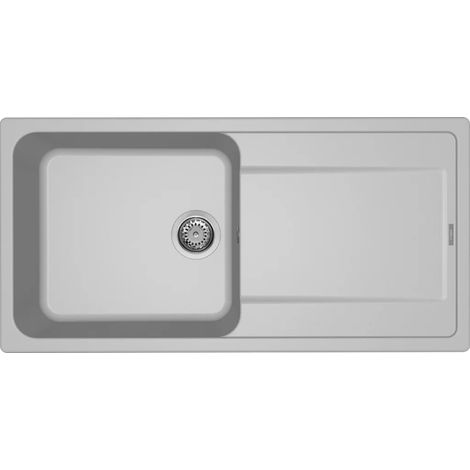 LAV. LIFE 480 100x50 1 vasca + gocciolatoio ALUMINIUM 79 (1/2)